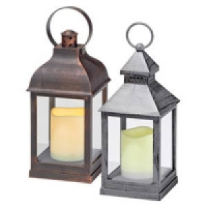 Laterne mit LED-Kerze