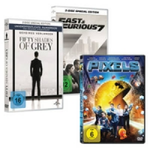 DVD: Fast & Furious 7, Fifty Shades of Grey oder Pixels