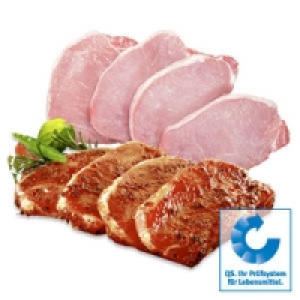 Frische Schweiner&uuml;ckensteaks