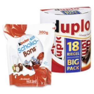 duplo, kinder Riegel oder Schoko-Bons 2.69 €