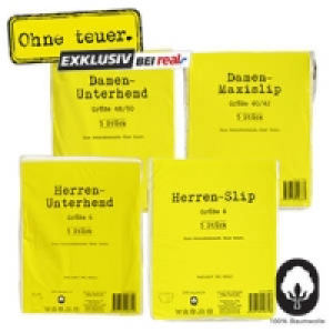 Damen- oder Herren-Achselhemden oder -Slips 9.99&nbsp;&euro;