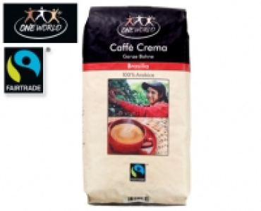ONE WORLD®Caffè Crema Ganze Bohne 9.99 €