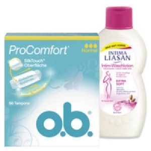 o.b. Tampons oder Intima Liasan Intim-Waschlotion 3.99&nbsp;&euro;