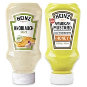 Heinz Feinkost-Saucen oder Heinz American Mustard