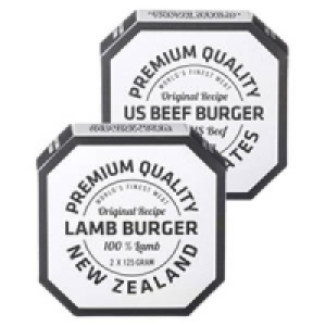 Premium Quality US-Beef-Burger oder Lamm-Burger