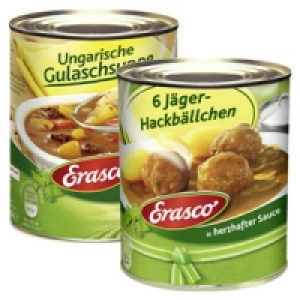 Erasco 6 J&auml;ger-Hackb&auml;llchen oder Ungarische Gulaschsuppe 2.29&nbsp;&euro;