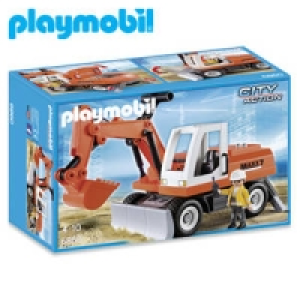 Schaufelbagger mit Räumschild