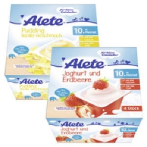 Alete Becher-Produkte