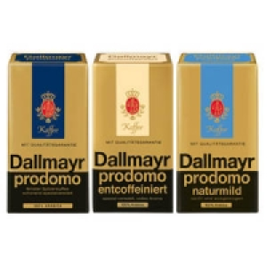 Dallmayr prodomo, entcoffeiniert, naturmild oder Ganze Bohnen