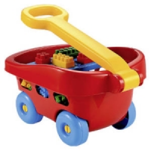 Handwagen mit 30 Bausteinen