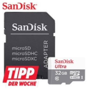 Highspeed-microSDHC-Speicherkarte 32 GB mit Adapter 7.99&nbsp;&euro;