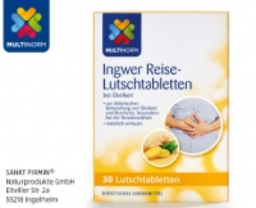 MULTINORM Ingwer Reise-Lutschtabletten