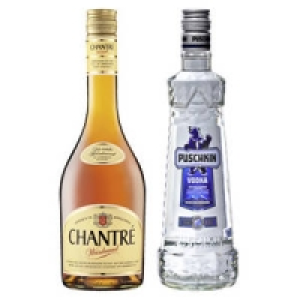 Chantr&eacute; Weinbrand, Cuvee Rouge oder Puschkin Vodka 5.99&nbsp;&euro;