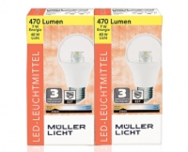 M&Uuml;LLER-LICHT 2 LED-Birnen/-Kerzen/-Tropfen, nicht dimmbar