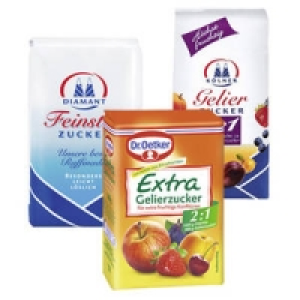 Diamant Feinster Zucker, Gelierzucker 3 : 1 oder Dr. Oetker 2 : 1 Geli 0.89&nbsp;&euro;
