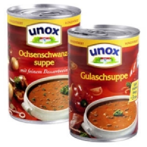 unox Ochsenschwanzsuppe oder Gulaschsuppe, konzentriert 1.29 €
