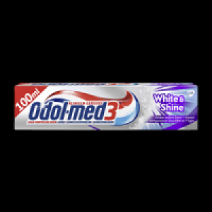 Odol med 3 Zahncreme White < Shine oder Samtweiss