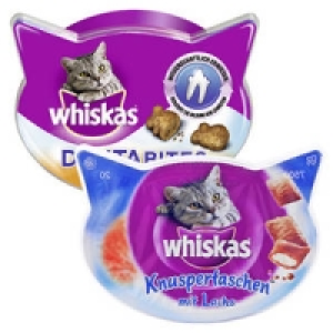 Whiskas Dentabites oder Knuspertaschen 0.89 €