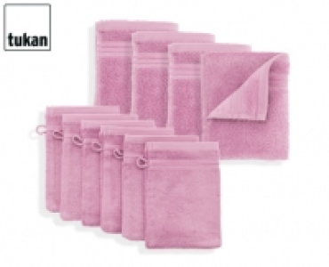 tukan 4 G&auml;stet&uuml;cher oder 6 Waschhandschuhe aus Bambusfrottier