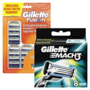 Gillette Mach3 oder Fusion Rasierklingen 34.99&nbsp;&euro;
