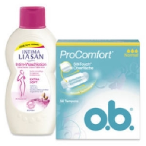 o. b. Tampons oder Sagrotan Intima Liasan Waschlotion 3.99&nbsp;&euro;