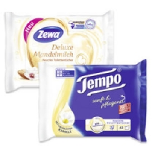 Tempo oder Zewa Feuchtes Toilettenpapier Nachf&uuml;llpackung