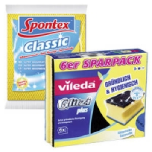 Spontex Schwammtuch oder Vileda Glitzi Topfreiniger