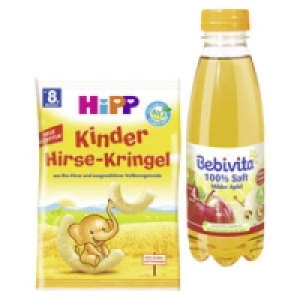 Bebivita Saft oder HiPP Hirse-Kringel