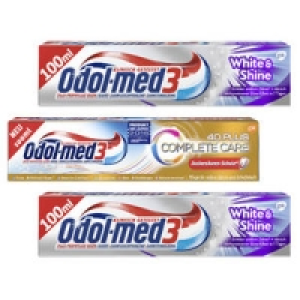 Odol-med3 Zahncreme White & Shine, Samtweiss oder Complete Care 1.75&nbsp;&euro;