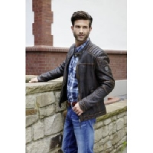 Herren Marken-Lederjacke