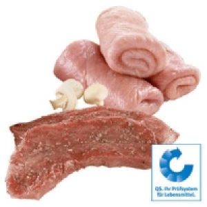 Frische Schweinerouladen oder Schweinesteaks