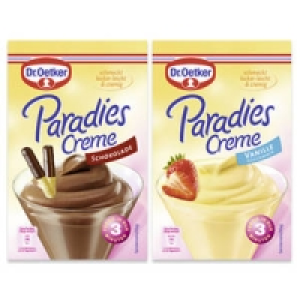 Dr. Oetker Paradiescreme Vanille oder Schokolade