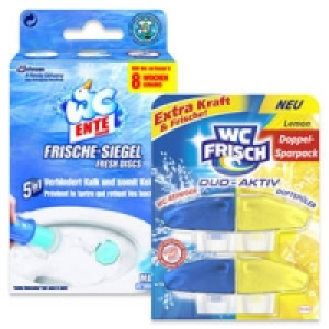 WC Ente Frische-Siegel Starter-Set oder WC-Frisch Duo-Aktiv Nachf&uuml;ller 2.49&nbsp;&euro;
