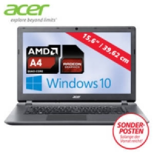 Notebook ES1-520 mit AMD A4-5000 Quad-Core (4 x bis zu 1,5 GHz) 379.00&nbsp;&euro;
