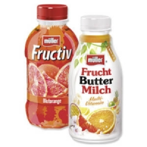 müller Drink Fructiv oder Fruchtbuttermilch 0.69 €