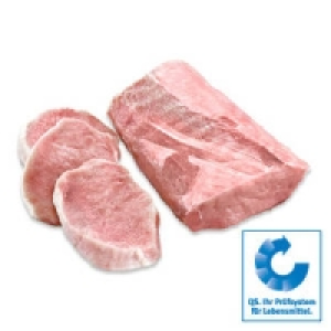 Frischer Schweiner&uuml;ckenbraten, natur oder Schweiner&uuml;ckensteaks