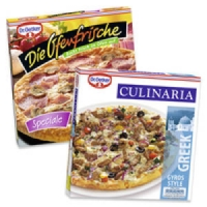 Dr. Oetker Die Ofenfrische Pizza Speciale oder Culinaria Greek Style
