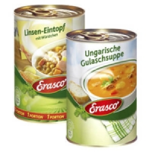 Erasco 1 Portion Linsen-Eintopf oder Gulaschsuppe 1.11&nbsp;&euro;