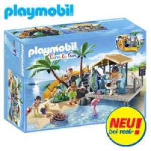 Karibikinsel mit Strandbar