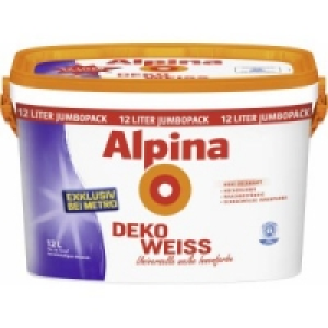Deko Weiss 12 Liter + Gratis-Roller