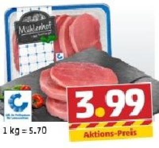 M&Uuml;HLENHOF Frische Schweine-Schnitzel 3.99&nbsp;&euro;