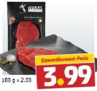 STEAK SELECTION Frisches Rinder-H&uuml;ftsteak 3.99&nbsp;&euro;