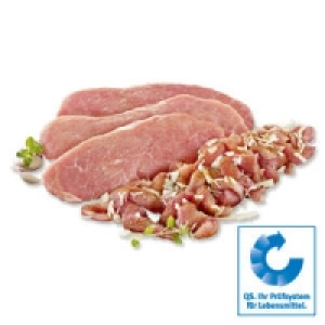 Frische Schweineschnitzel, natur oder Schweinegeschnetzeltes nach Gyro