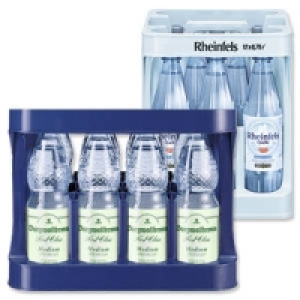 Burgwallbronn First Class Mineralwasser oder Rheinfels Klassik, Medium