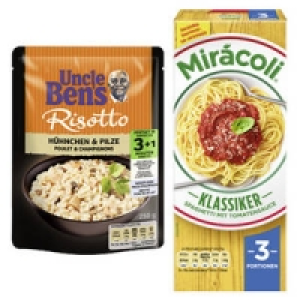 Mir&aacute;coli Fertiggerichte oder Uncle Bens Fertiggerichte