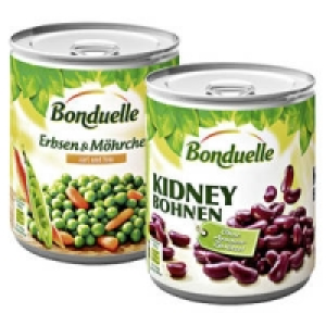 Bonduelle Erbsen, mit M&ouml;hrchen zart und fein oder Kidneybohnen