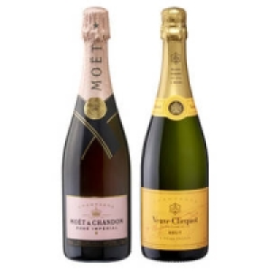 Veuve Clicquot Champagner brut oder Champagner Moet Imperial Ros&eacute;