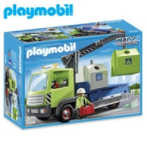 Altglas-LKW mit Containern