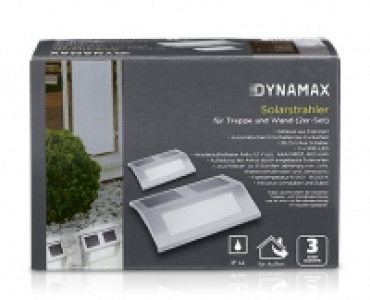 DYNAMAX Solarstrahler für Treppe und Wand, 2er-Set