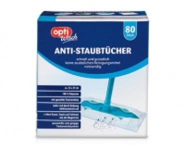 optiWisch Staubwischer-Set oder 80 Anti-Staubtücher
